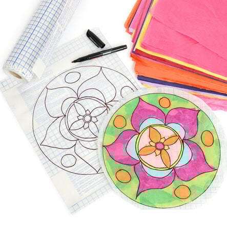 Clear Sticky Back Film Book Cover Roll, Art and Craft  hi\-res